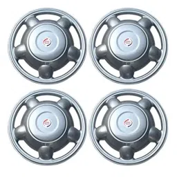 Auto Pearl 4 Pcs 15 inch Polypropylene Silver Press Type Car Wheel Cover Set with Retention Ring for Maruti Suzuki Baleno 2020 image 2