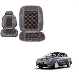 Kozdiko Wooden Bead Seat with Grey Velvet Border for Toyota Etios, KOZ-86691-picture-15