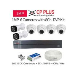 CP Plus 6 Cameras 1MP with 8 Channel DVR Combo Kit-picture-10