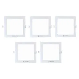 SAARA 6W IP50 Dust Proof Energy Natural White LED Square Panel Light for Home &a; Office Use (Pack of 5)-picture-39
