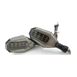 Kozdiko 4 Pcs Plastic Front &a; Rear U Shape Dual Color DRL LED BIke Indicator Set for BMW G3 10R-picture-37