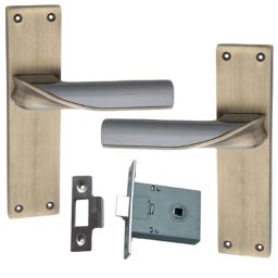 ATOM 200mm Zinc Brass Antique Finish Mortise Door Lock Set, MH-O56-CLOSED-BA-picture-19