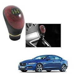 Kozdiko Wooden &a; PU Leather Black Gear Shift Car Knob for Jaguar XE-picture-16