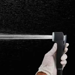 clinton Alturas Reva ABS Black &a; Grey Matte Wall Mounted Health Faucet Gun with 1m Hose Pipe image 2