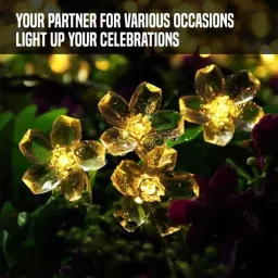 Gigawatts 6.5m 30 LED Warm White Cherry Blossom Solar String Light, GW-SL022 image 3