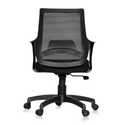Da URBAN Vasto Black Mid Back Mesh Ergonomic Chair with Armrest image 4