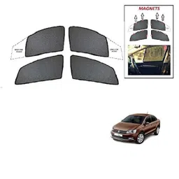 Kozdiko 4 Pcs Black Half Magnetic Car Sun Shade Set for Volkswagen Vento-picture-31