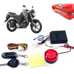 Auto Pearl 12V Black Two-Way Anti Theft Motorcycle Alarm Kit with 2 Pcs Remote for FZ FI-picture-47