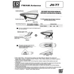 Kozdiko Black Shark Fin Signal Receiver Car Antenna for Honda Amaze, kozd_205 image 2