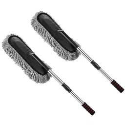 Kozdiko Microfiber Grey Duster with Extendable Handle for Fiat Avventura (Pack of 2)-picture-38