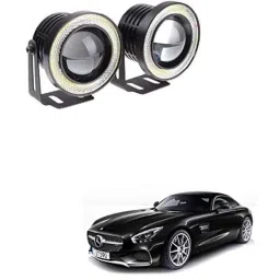 Kozdiko 2 Pcs 15W 3.5 inch High Power White LED Projector COB Fog Light Set with White Angel Eye Ring for Mercedes Benz AMG GT, koz_72610-picture-34