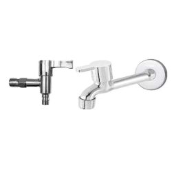 Fastgear Marc Stainless Steel Silver Chrome Finish Bib Tap, FG2342 (Pack of 2)-picture-48
