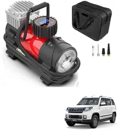 Kozdiko 12V 10ft Portable Tire Inflator for Cars, Bikes, SUVs, Swimming Pool &a; Inflatable Kayaks for Mahindra TUV 300-picture-26