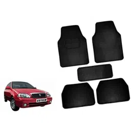 Auto Pearl 5 Pcs Polyester Black Car Floor Carpet Set for Maruti Suzuki Esteem-picture-48