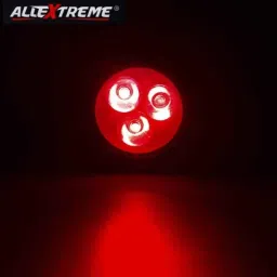 AllExtreme EX1WRBS 2 Pcs 3 LED 5W Red &a; Blue Round Strobe Police Warning Flash LED Light Set image 5