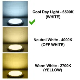 Wipro Garnet 18W Cool Day White Round Trimless Surface LED Panel Light, D641865 image 2
