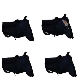 Mobidezire Polyester Black Scooty Body Cover for Mahindra Kine (Pack of 5) image 2