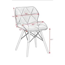Modern India Seating Yellow Velvet Dining Chair, MISPC39 image 2