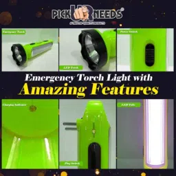 Pick Ur Needs 5W 12V ABS Green LED Torch with 18 SMD &a; 1600 mAH Battery, PUN-692 image 3