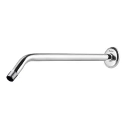 Ruhe 18 inch Stainless Steel Chrome Finish Wall Mounted Round Half Bend Shower Arm with Flange, 14-0101-09-picture-13