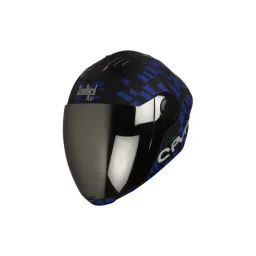 Steelbird SBA-2 Matt Black Blue Full Face Helmet, Size (Medium, 580 mm) image 2