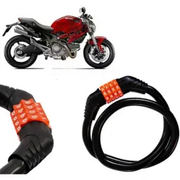 Auto Pearl Black &a; Orange 4 Digit Anti-Theft Combination Number Lock for Monster 795-picture-12