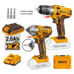 Ingco CDLI200528 20V Cordless Drill &a; CIRLI2017 Impact Driver Combo with Battery, COSLI230708-picture-32