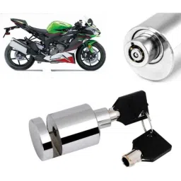 Auto Pearl Stainless Steel Silver Heavy Duty Anti Theft Motorcycle Disc Brake Lock, Lock-285-picture-33