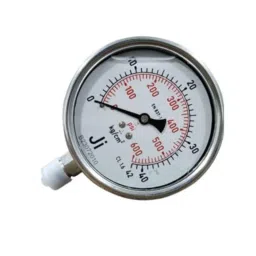 Japsin Instrumentation 0-42kg/cm² Glycerin Filled Pressure Gauge with Dual Scale 600 PSI, Connection: 3/8 inch, JI-EPG-1037 image 2