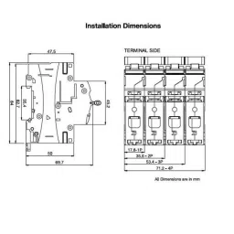 C&a;S Wintrip 2 C Type TP MCB CSMBS3C10 (Pack of 4) image 3