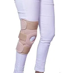 Kudize Neoprene Compression Beige Knee Support with 2 Velcro Strap, Size: XXXL image 2