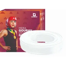 GOURAV Fucon+ 6 Sqmm White Single Core Heavy Duty FR PVC Housing Wire, Length: 90 m-picture-39
