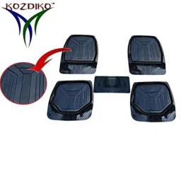 Kozdiko 5 Pcs PVC &a; Rubber Black 3G Car Mat Set for Ford Fiesta image 2