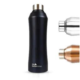 The Better Home Glacia 1L Stainless Steel Black Water Bottle-picture-26