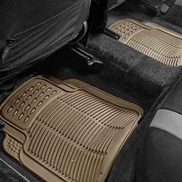 Kozdiko 4 Pcs Rubber Beige Car Simple Floor Mat Set for Jaguar F-Type image 3