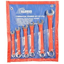Globus 6 Pcs Plastic Red &a; Blue Combination Spanner Set-picture-29