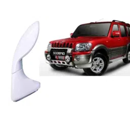 SureStrive ABS White Front Left Side Fender Angle View Bonnet Blind Mirror for Mahindra Scorpio Type-1 Model image 2