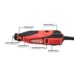 Krost 211 Pcs Red Tool Die Rotary Grinder Kit for Precision Work image 3