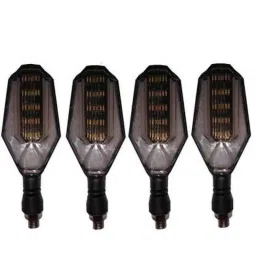 JBRIDERZ 4 Pcs U Style White Yellow LED Indicator Set for TVS Apache-picture-13