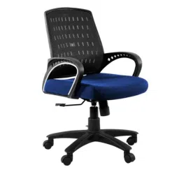 Furniturstation Leatherette Black Ergonomic Mesh Low Back Office Chair, SB_MESH -01_ 2 IN1 BLBK-picture-12