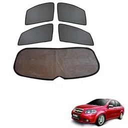 Kozdiko 4 Pcs Black Car Half Magnetic Sunshade Set with Dicky Curtain for Chevrolet Aveo-picture-36