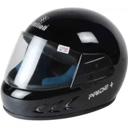 Stallion Blk Pride Plus Leather Gloss Black Full Face Helmet, Size: Medium-picture-47