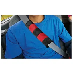 Kozdiko 2 Pcs Valvet Red &a; Black Seat Belt Cushion Pillow Set for Audi RS7 Spotback image 2