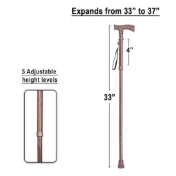 Medsor Impex Aluminium Blind Foldable Walking Stick for Old Men &a; Women, MIWS-BLIND image 2