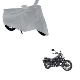 Kozdiko Polyester Matty Silver Dust &a; Waterproof Bike Body Cover for Bajaj Avenger 220 Street-picture-15