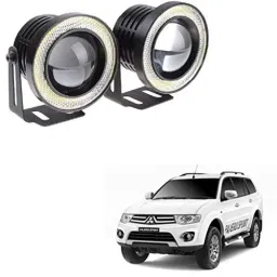 Kozdiko 2 Pcs 15W 3.5 inch High Power White LED Projector COB Fog Light Set with White Angel Eye Ring for Mitsubishi Pajero Sport, koz_72537-picture-26