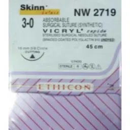 Ethicon NW2721 12 Pcs 0 Undyed Vicryl Rapide Polyglactin 910 Suture Box, Size: 60 cm-picture-11