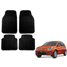Kozdiko 4 Pcs Black Rubber Car Mat Set for Ford Figo-picture-16