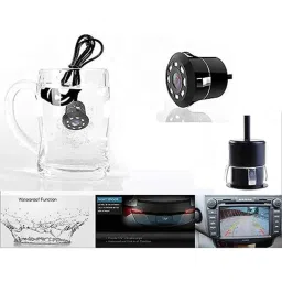 Auto Pearl 8 LED Black Waterproof &a; Shockproof HD Night Vision Car Reverse Parking Camera for Tata Tigor EV 2021 image 4