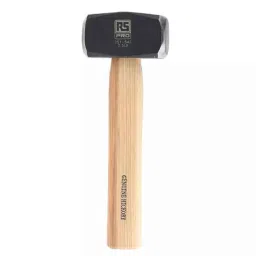 RS Pro 1.1kg Medium Carbon Steel Lump Hammer with Wood Handle, 251542 image 1